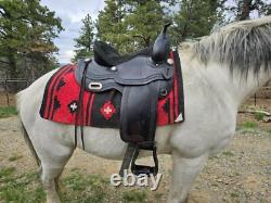 Beautiful Black Western Saddle