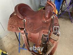 Beautiful Diamond K Tooled Western saddle