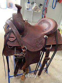 Beautiful Diamond K Tooled Western saddle