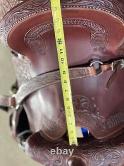 Beautiful Diamond K Tooled Western saddle