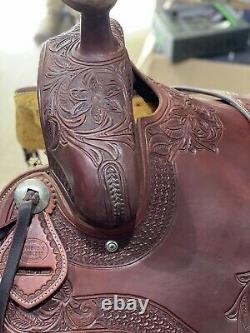 Beautiful Diamond K Tooled Western saddle