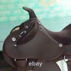 Beautiful Half Breed Saddle On Synthetic Super Soft Material Size 15