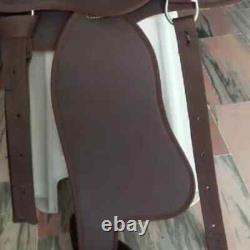 Beautiful Half Breed Saddle On Synthetic Super Soft Material Size 15