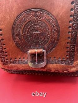 Beautiful Handcrafted Aztec Horse Saddle (Real Leather)