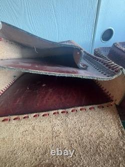 Beautiful Handcrafted Aztec Horse Saddle (Real Leather)