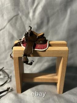 Beautiful Handmade Miniature Western Saddle Set For Model Horses
