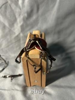 Beautiful Handmade Miniature Western Saddle Set For Model Horses