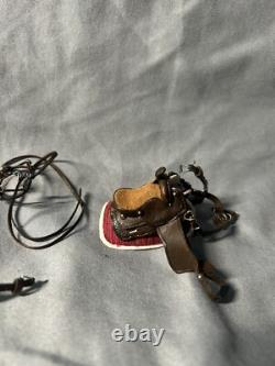 Beautiful Handmade Miniature Western Saddle Set For Model Horses