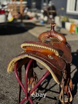 Beautiful Mike Beers Western Crates Rope Saddle Mo. 9175-2 EXCELLENT CONDITION