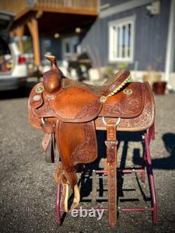 Beautiful Mike Beers Western Crates Rope Saddle Mo. 9175-2 EXCELLENT CONDITION