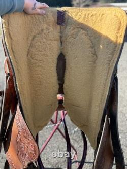 Beautiful Mike Beers Western Crates Rope Saddle Mo. 9175-2 EXCELLENT CONDITION