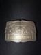 Beautiful Rare Western Rowell Saddle Co. Sterling Silver Belt Buckle C. 1950s