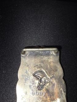 Beautiful Rare Western Rowell Saddle Co. Sterling Silver Belt Buckle c. 1950s