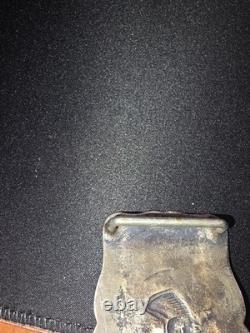 Beautiful Rare Western Rowell Saddle Co. Sterling Silver Belt Buckle c. 1950s