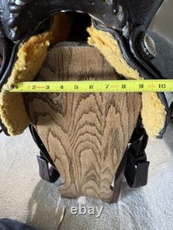 Beautiful Simco Fully Tooled Western Saddle 14.5 Seat #5674 Very Solid