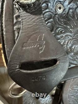 Beautiful Simco Fully Tooled Western Saddle 14.5 Seat #5674 Very Solid