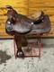 Beautiful Vintage Brown 16 Western Saddle Tooled Leather