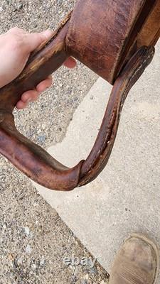 Beautiful Vintage Western Saddle Hereford Tex Tan
