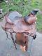 Big Horn Western Leather Horse Riding Saddle 17 Inch With Tough 1 Pad