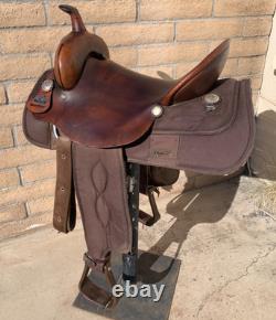 Big Horn Western Saddle High Back Slick Seat Cordura 16 Model # 254