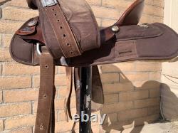 Big Horn Western Saddle High Back Slick Seat Cordura 16 Model # 254