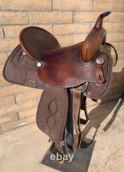 Big Horn Western Saddle High Back Slick Seat Cordura 16 Model # 254