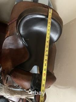 Big Horn Western Trail Saddle Brown 15