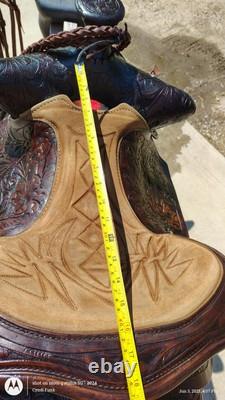 Big W Western Roper Roping Ranch Trail 16.5 Custom Made Saddle