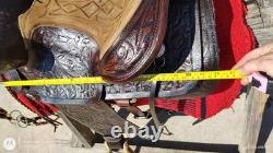 Big W Western Roper Roping Ranch Trail 16.5 Custom Made Saddle
