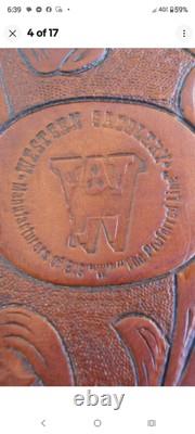 Big W Western Roper Roping Ranch Trail 16.5 Custom Made Saddle