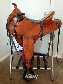 Bill Huston Custom Soft Saddle Western Treeless Endurance Pleasure Leather