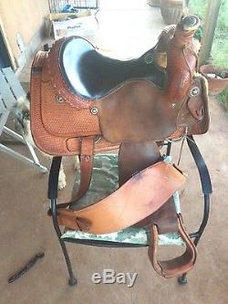 Billy Cook Basket Weave 16 inches Roping Saddle