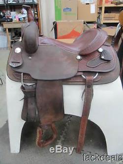 Billy Cook Cutting Saddle 16 Fully Rigged withMohair Cinch USED