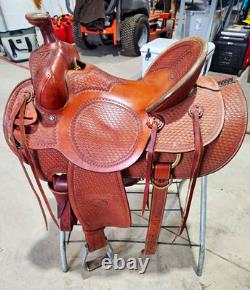 Billy Cook High Country Rancher 2175 Ranch Saddle 16 in Brown Leather
