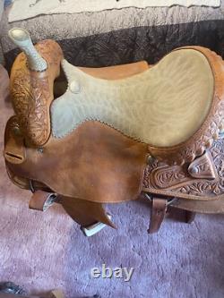 Billy Cook Horse Saddle Western Size 16 Used Great Condition Greenville Texas