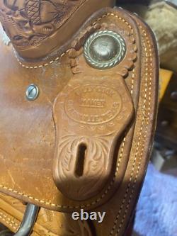 Billy Cook Horse Saddle Western Size 16 Used Great Condition Greenville Texas