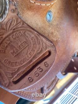 Billy Cook Horse Saddle Western Size 16 Used Great Condition Greenville Texas