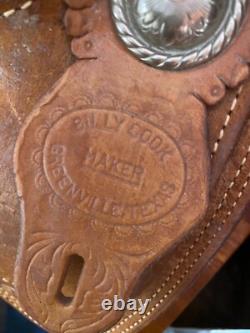 Billy Cook Horse Saddle Western Size 16 Used Great Condition Greenville Texas