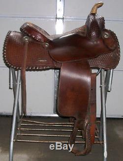 Billy Cook Maker Greenville Tx Western Trail Ranch Horse Saddle 15 Sqhb Dark