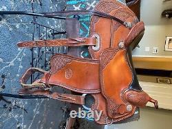 Billy Cook Pro Reiner Western Saddle, 16 Seat, Fqh Bars