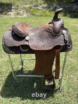 Billy Cook Roper Western Saddle 15 seat 7 gullet authentic