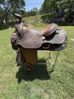 Billy Cook Roper Western Saddle 15 seat 7 gullet authentic