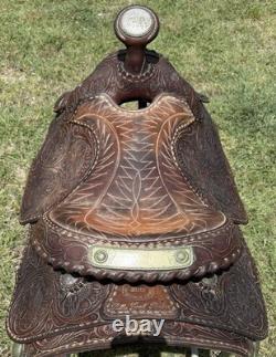 Billy Cook Roper Western Saddle 15 seat 7 gullet authentic