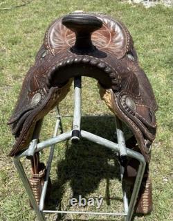 Billy Cook Roper Western Saddle 15 seat 7 gullet authentic