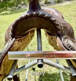 Billy Cook Roper Western Saddle 15 seat 7 gullet authentic