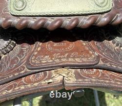 Billy Cook Roper Western Saddle 15 seat 7 gullet authentic
