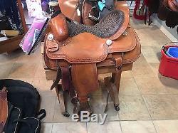 Billy Cook Saddle 16.5 inch + breast collar + back cinch