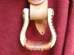 Billy Cook Saddlery Greenville Texas Western Roping Tooled Leather Saddle SZ 16