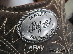 Billy Cook Sulphur OK Maker Round Skirt Barrel Saddle 14 Used