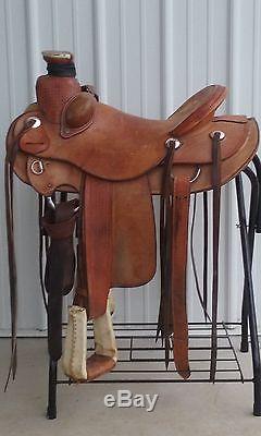Billy Cook Wade Ranch Roping Saddle 15.5 in